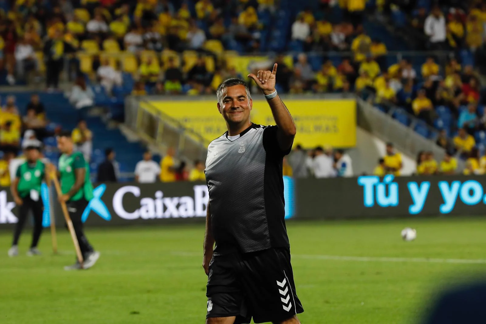 Richi Serrés on the UD Las Palmas pitch