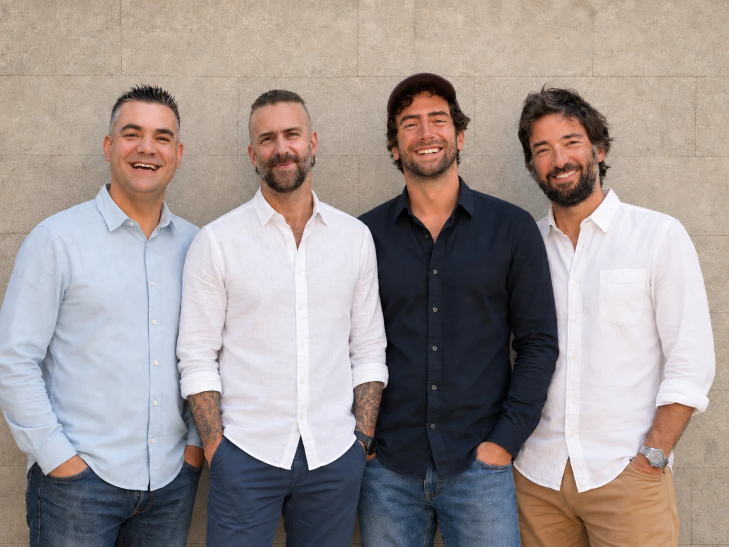 The Emogg Analytics team: Edgar and Mark Sanjuán, Richi Serrés and Alejandro Larrazábal